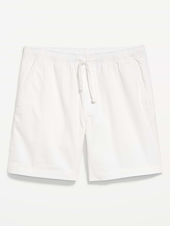 Short de jogging en sergé, entrejambe de 18 cm