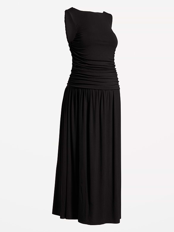 Maternity Drop-Waist Fit & Flare Dress