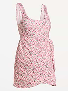 Image number 2 showing, Maternity Classic Wrap Swim Dress