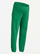 Image number 2 showing, Maternity Rollover-Waist Fleece Jogger