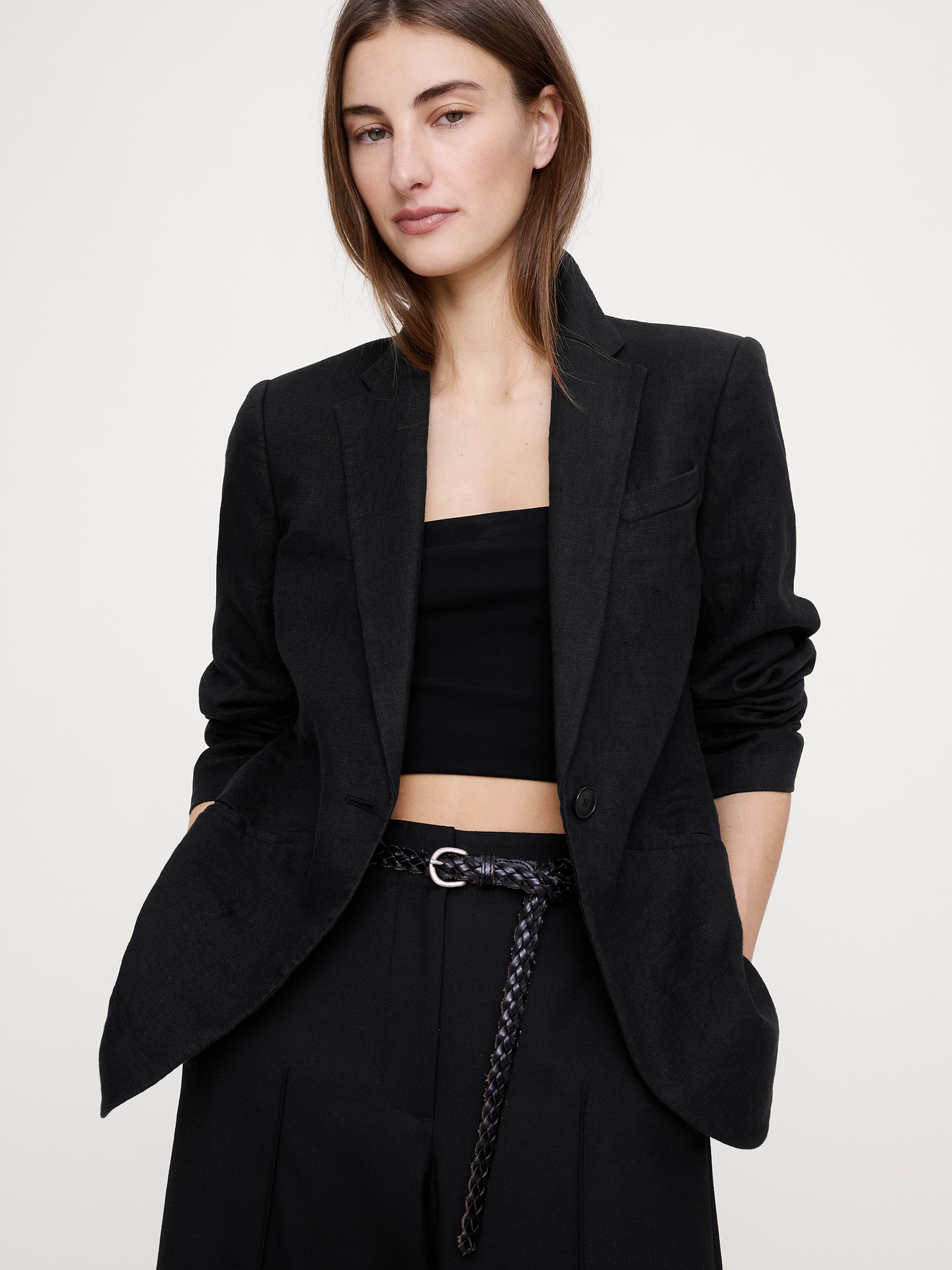 Image number 3 showing, Slim Linen Blazer