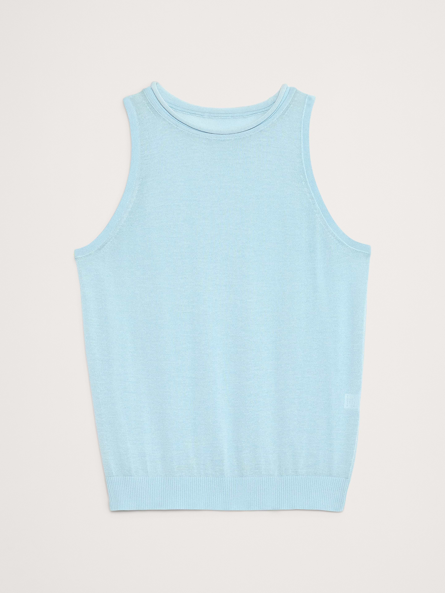 Image number 5 showing, Sheer Ultra-Fine Cotton Sweater Tank