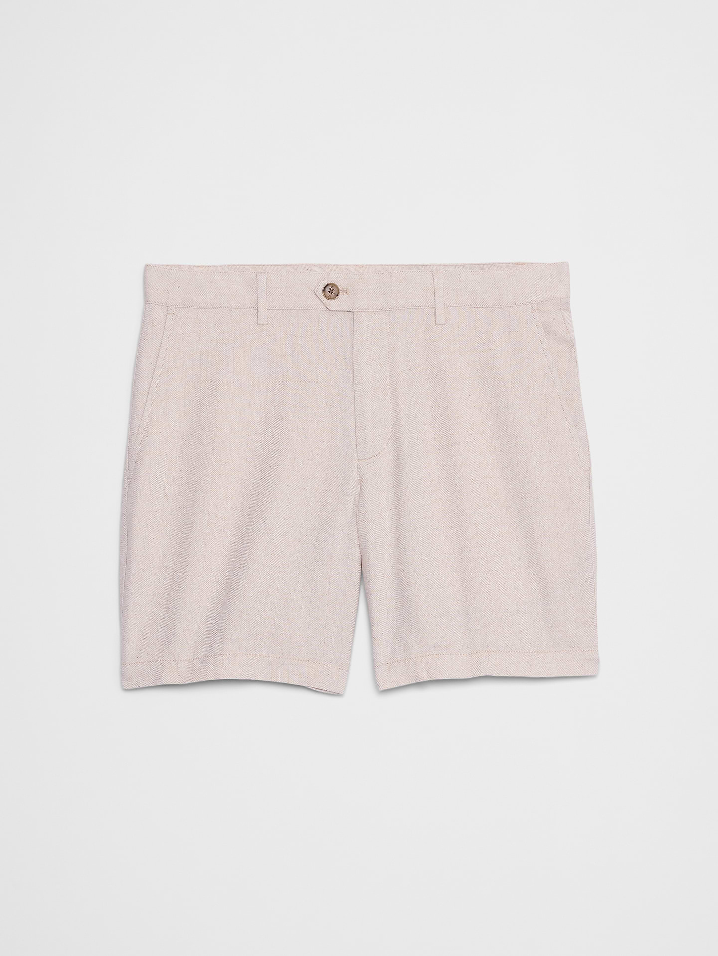 Image number 7 showing, Standard-Fit 7" Linen-Blend Short