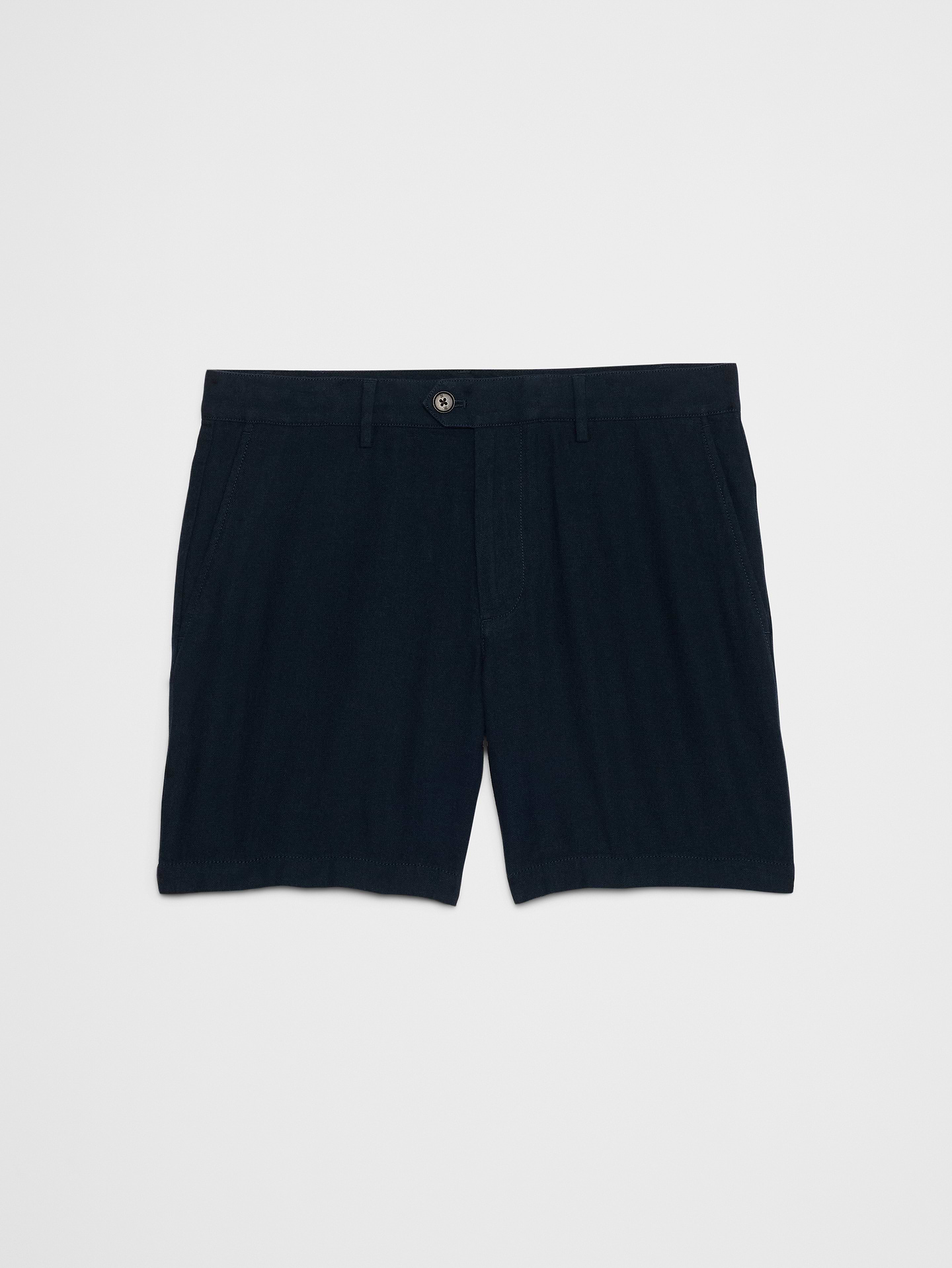 Image number 4 showing, Standard-Fit 7" Linen-Blend Short