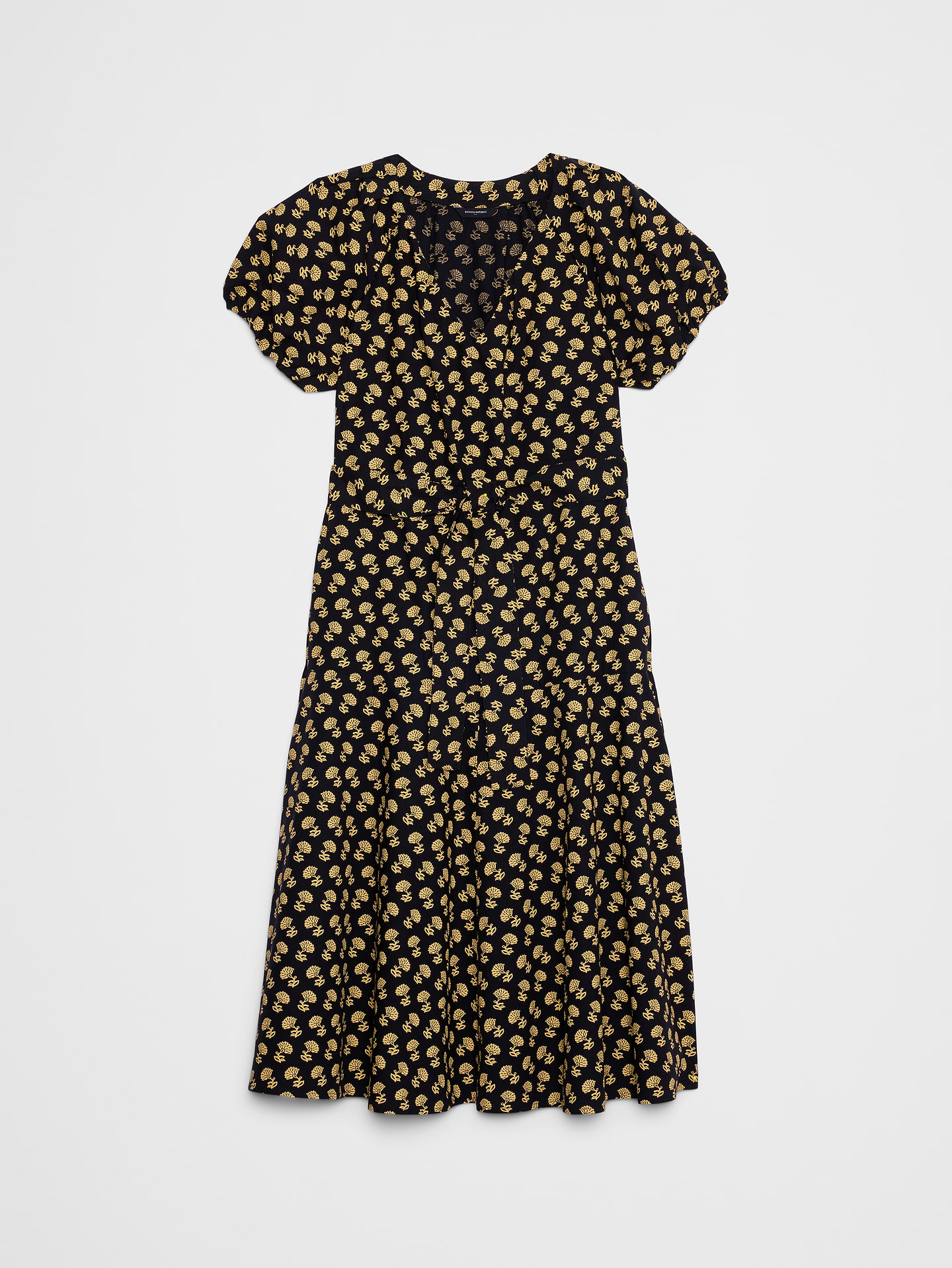 Image number 4 showing, Poplin Gathered-Shoulder Midi Dress