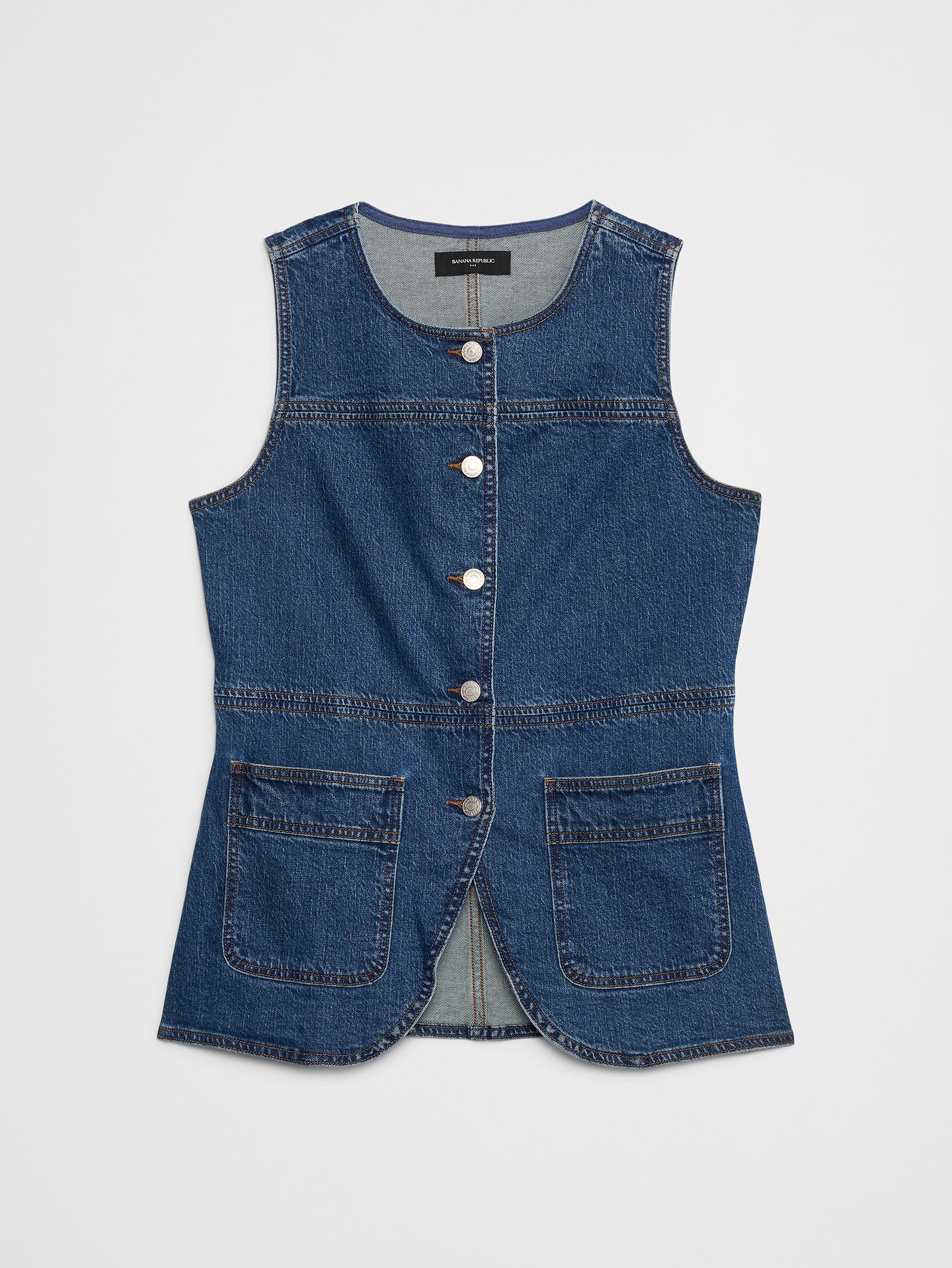 Image number 4 showing, Long Denim Vest