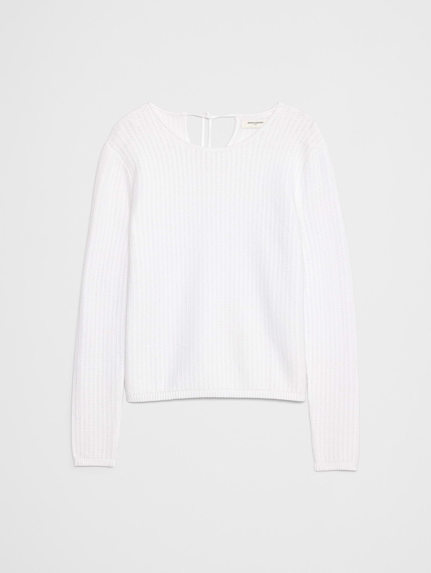 Image number 7 showing, Texture Stitch Tie-Back Sweater