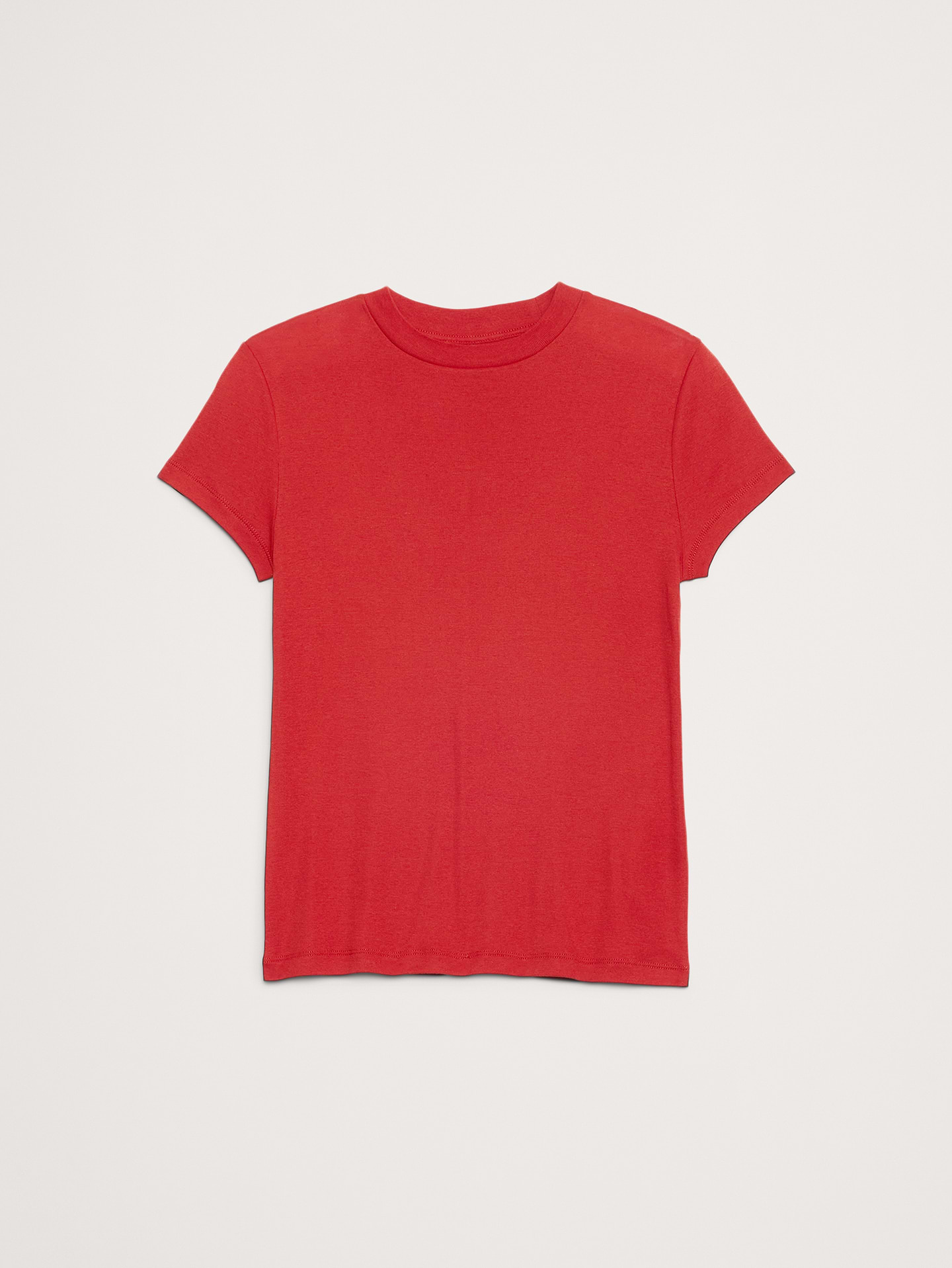 L'image numéro 2 présente T-shirt à col montant en coton aéré