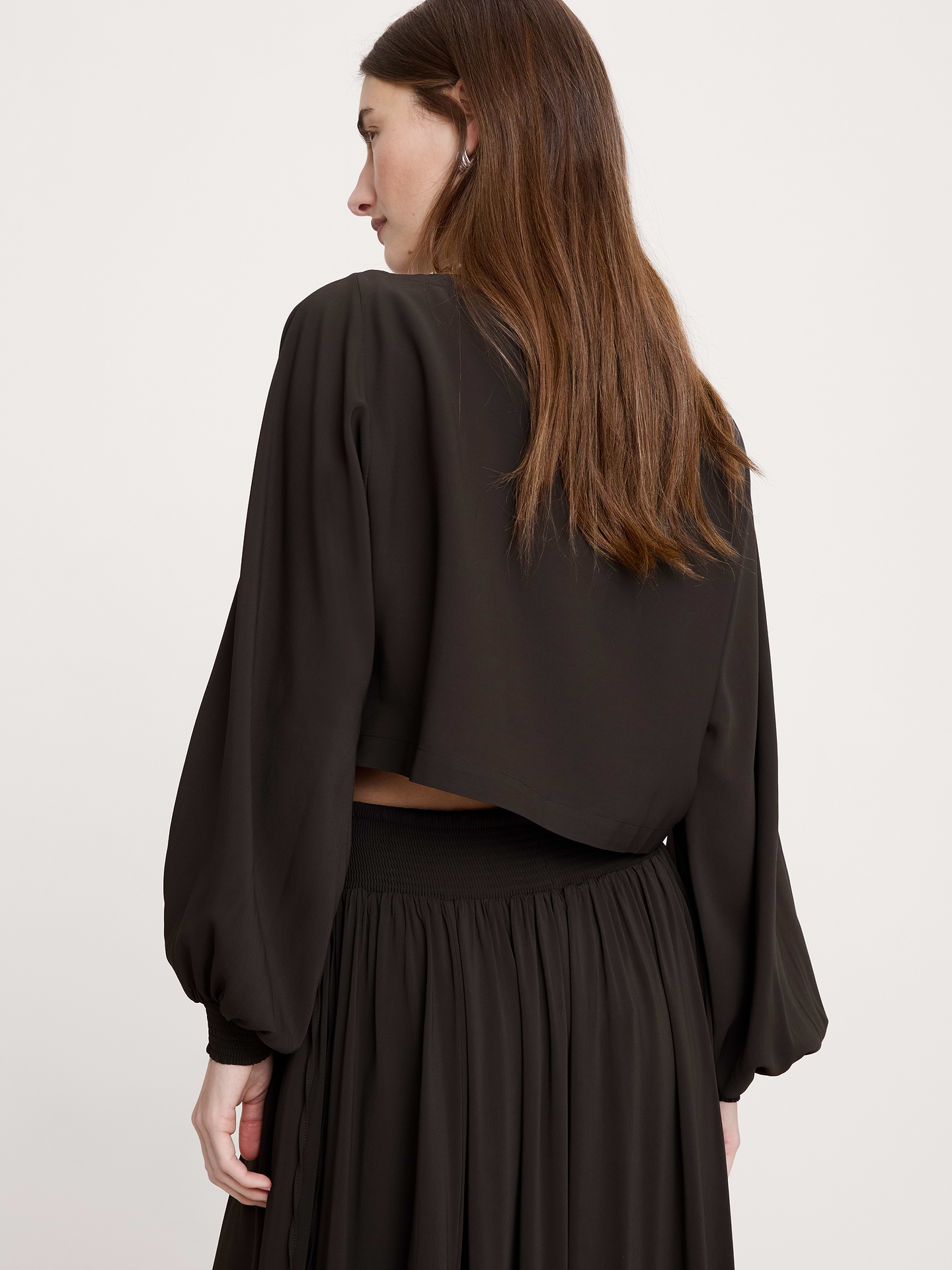 Image number 2 showing, Smocked Georgette Boatneck Top