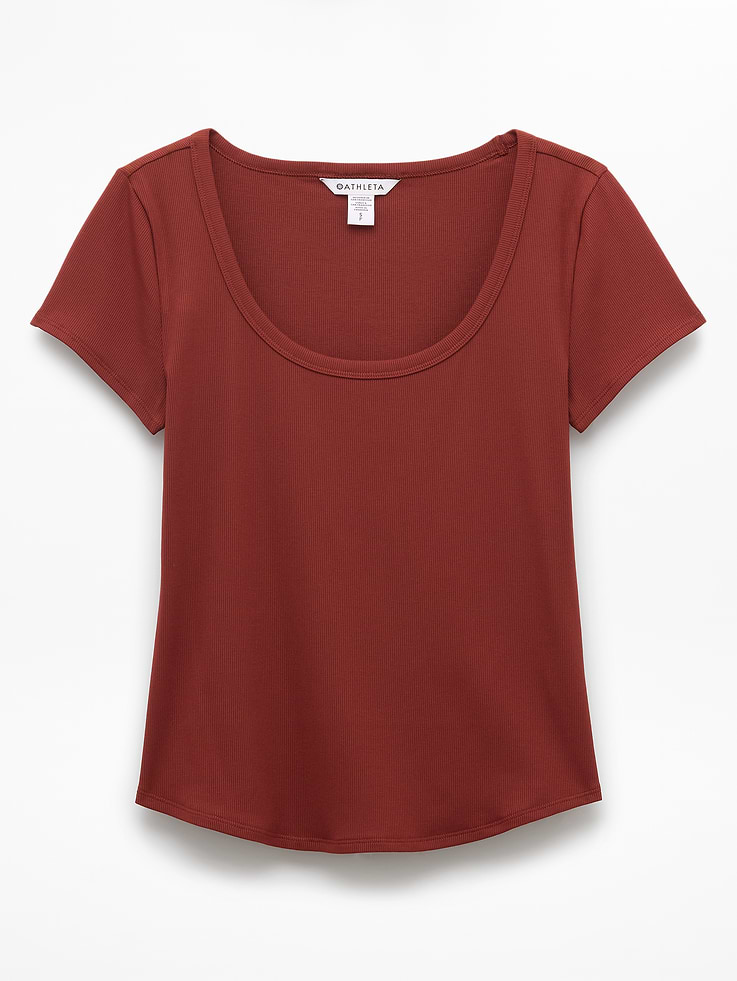 Image number 7 showing, Signature Rib Scoop Tee
