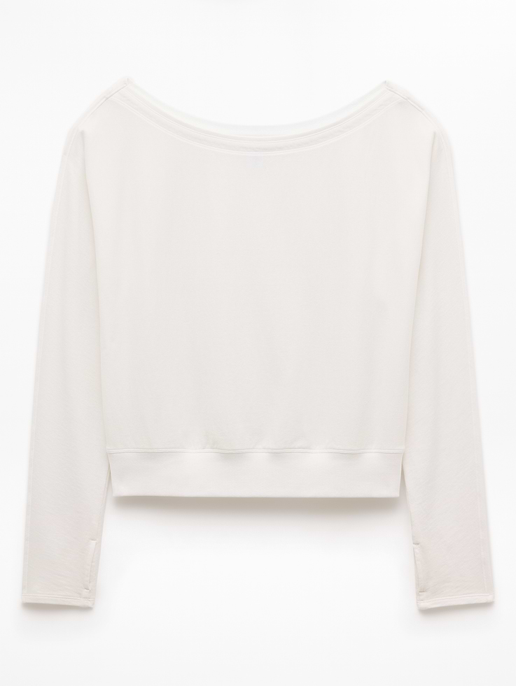 Image number 7 showing, Airy Cotton Terry Boat Neck Sweatshirt