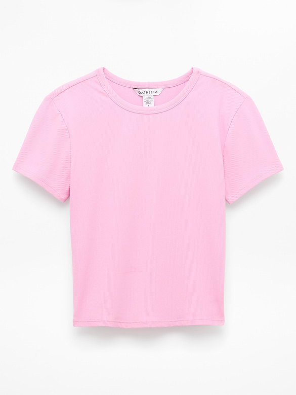 Signature Rib Crop Tee