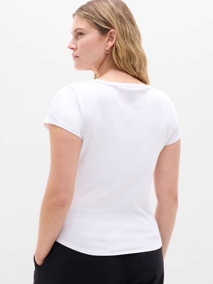 Image number 7 showing, Signature Rib Scoop Tee