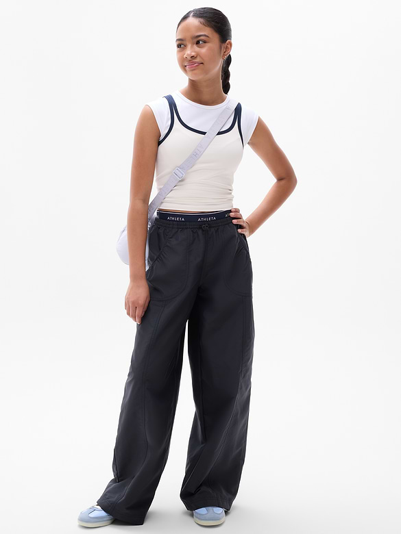Athleta Girl Rise Above Rib Double Up Tee