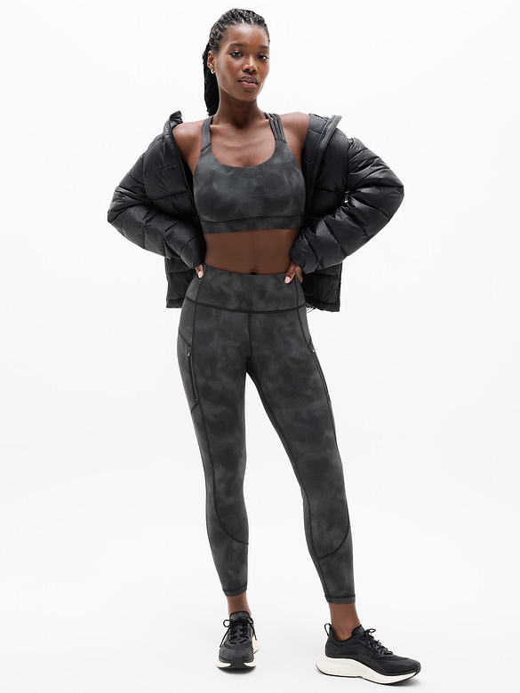 Rainier High Rise Reflective Print Legging