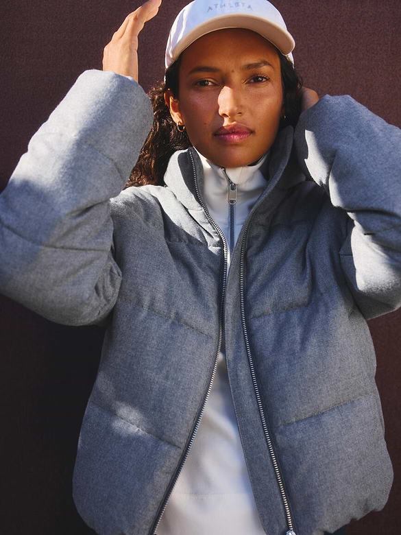 Halo Flannel Puffer Jacket