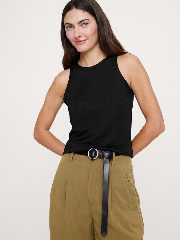 Linen Cutaway Tank