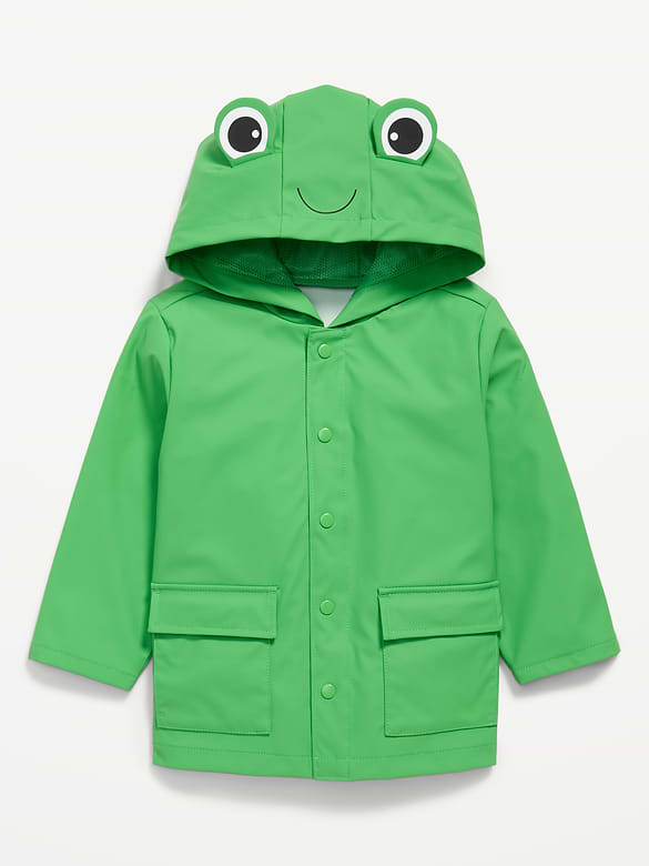 Water-Resistant Unisex Critter Hooded Jacket for Toddler