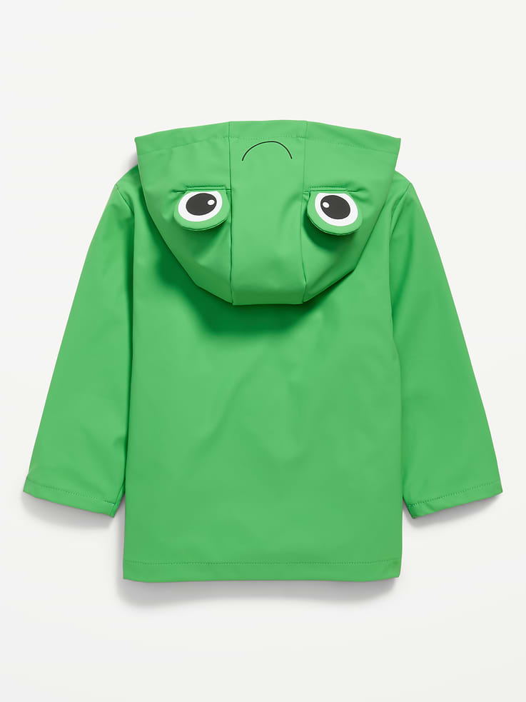 Image 3 of 4, Water-Resistant Unisex Critter Hooded Jacket for Toddler