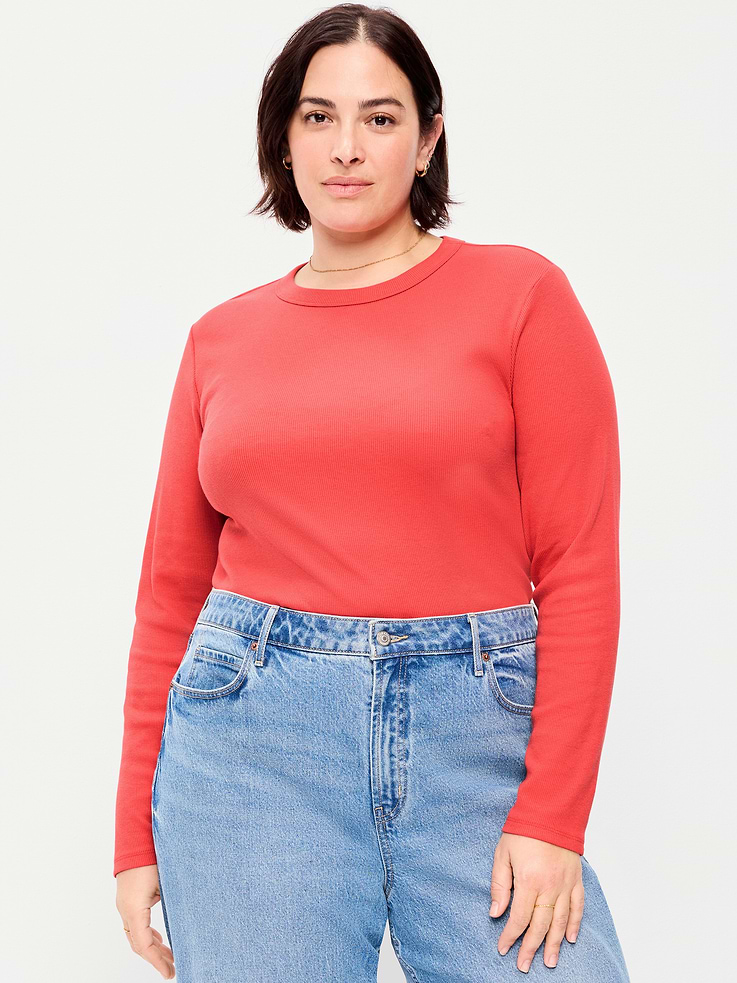 Image number 7 showing, Snug Long-Sleeve Crew-Neck T-Shirt