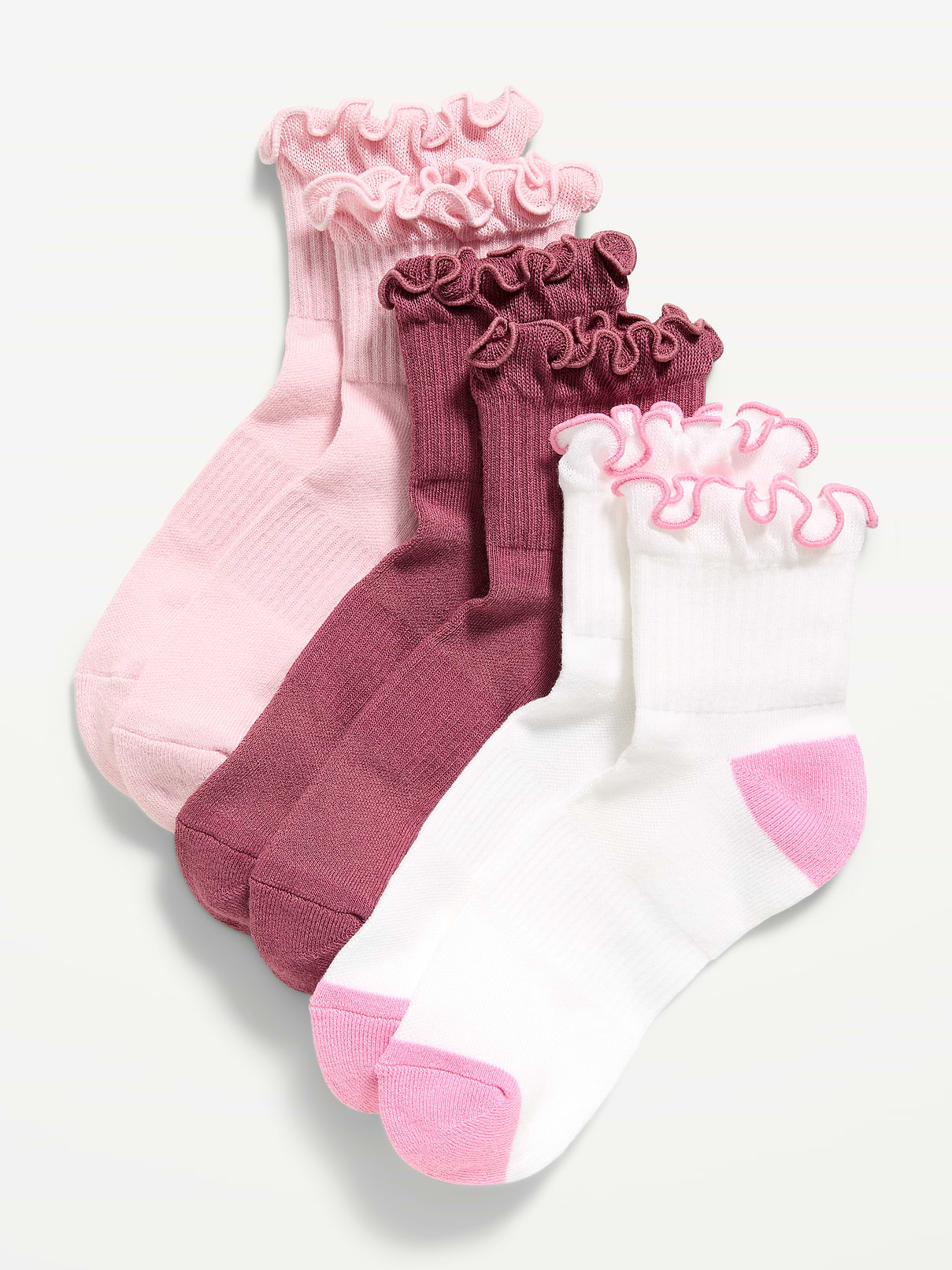 L'image numéro 1 présente Chaussettes de sport à volants (paquet de 3 paires)