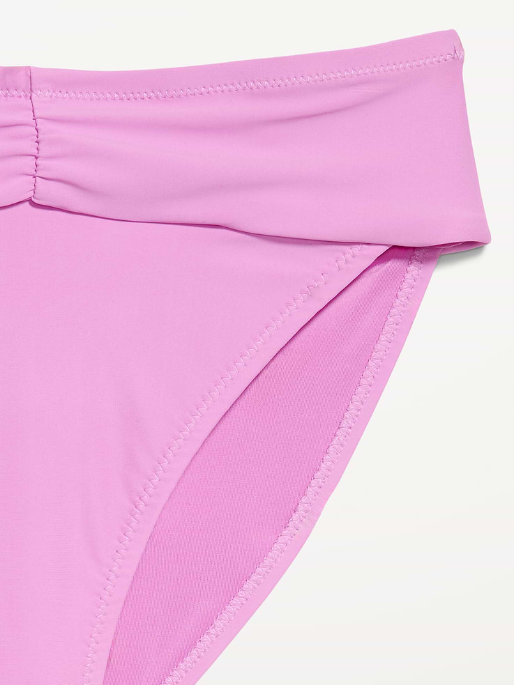 Image number 9 showing, High-Waisted Cinched Bikini Swim Bottoms