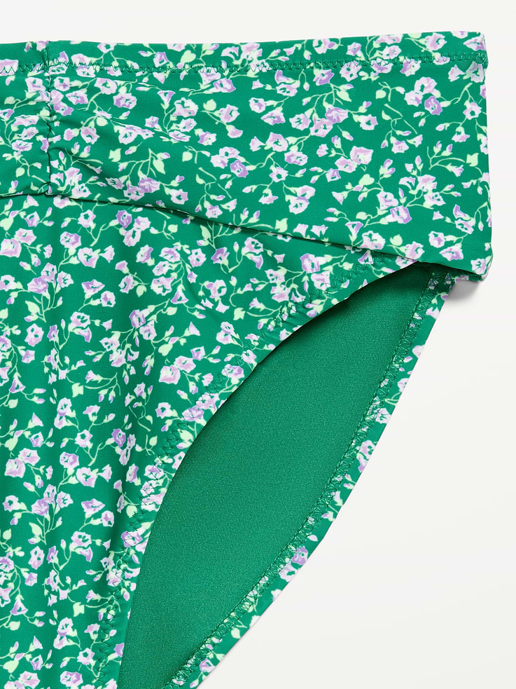 Image number 9 showing, High-Waisted Cinched Bikini Swim Bottoms