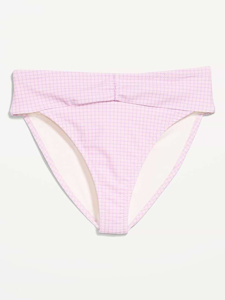 Image number 4 showing, High-Waisted Cinched Bikini Swim Bottoms
