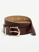 Image number 1 showing, Classic Faux-Leather Belt