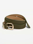 Image number 1 showing, Classic Faux-Leather Belt