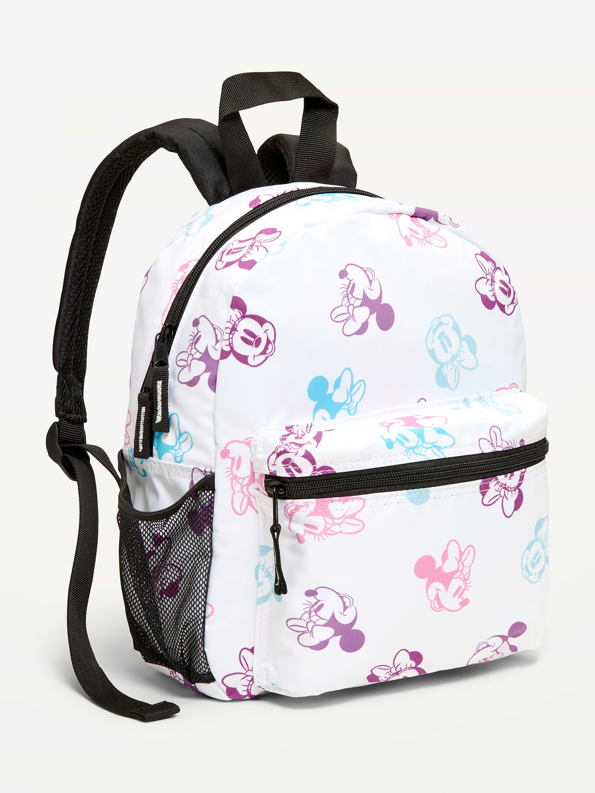 Image 1 of 2, zip-top closure, top handle, shoulder straps, exterior zippered pouch compartment, all-over licensed graphic, Disney©, Product #862561