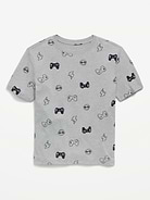 Image 1 de 1, Encolure ras du cou., Manches courtes., Motif sur l’ensemble., Offert exclusivement dans les magasins Old Navy Entrepôt et en ligne., Produit #862956