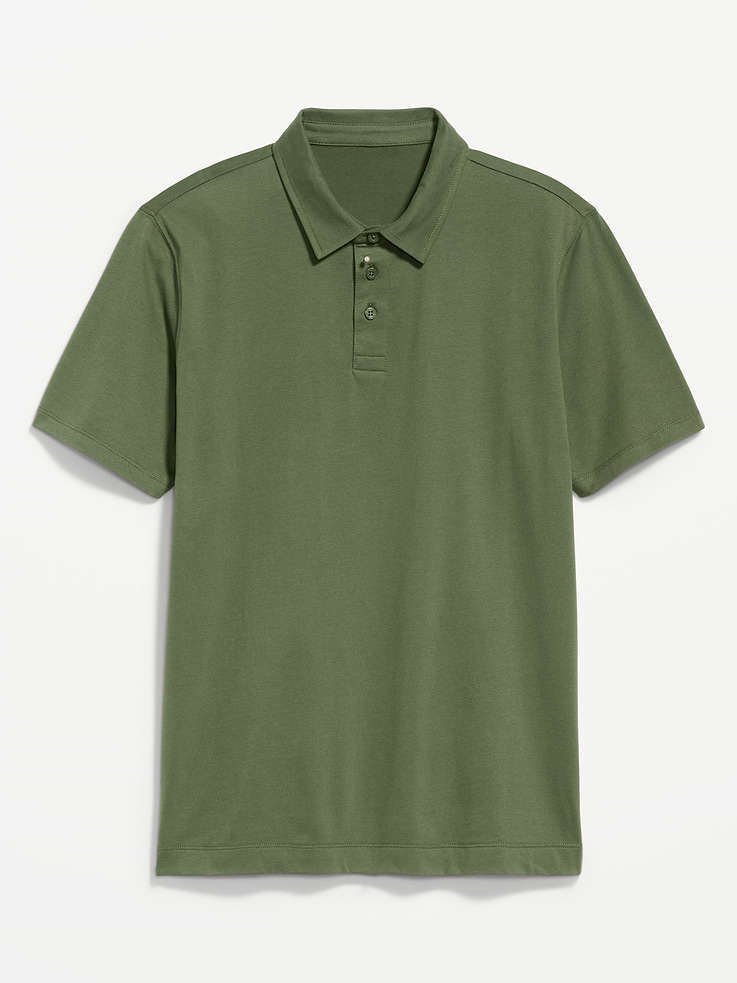 L'image numéro 4 présente Polo en jersey coupe classique