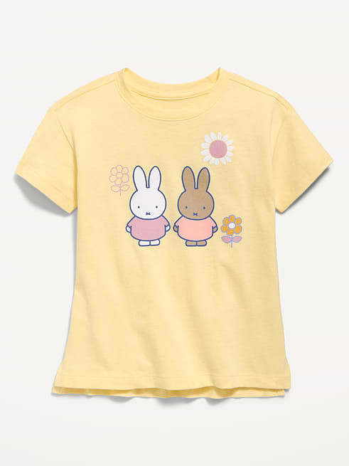 Generic Miffy™ Oversized Graphic Tunic T-Shirt for Toddler Girls clearance deal