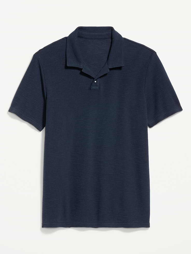 Image number 4 showing, Textured Waffle-Knit Polo