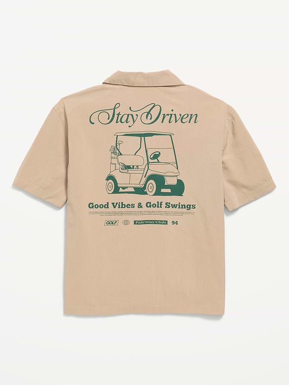 Short-Sleeve Boxy Graphic Shirt for Boys