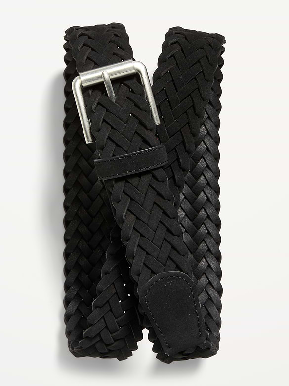 Ceinture tressée en suédine pour homme