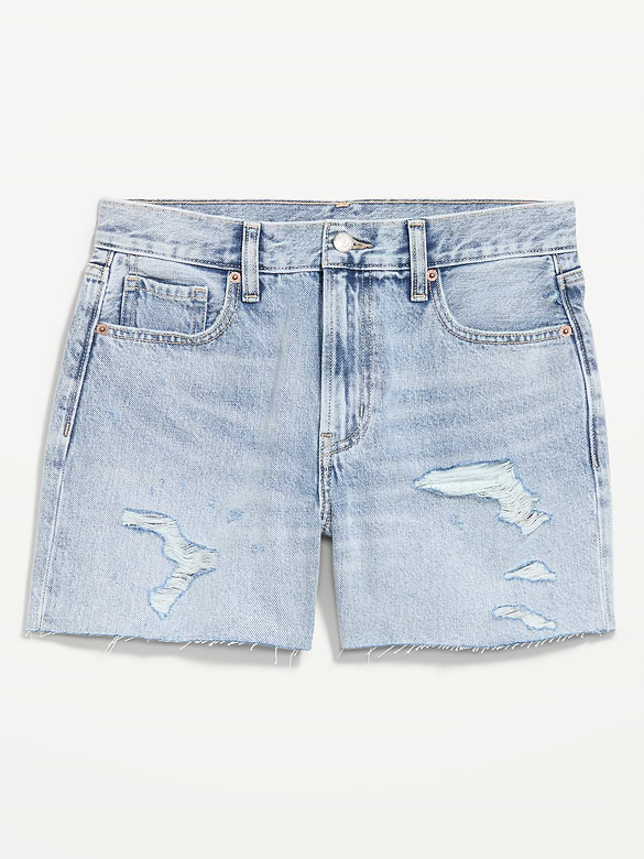 High-Waisted OG Cut-Off Jean Shorts -- 4-inch inseam