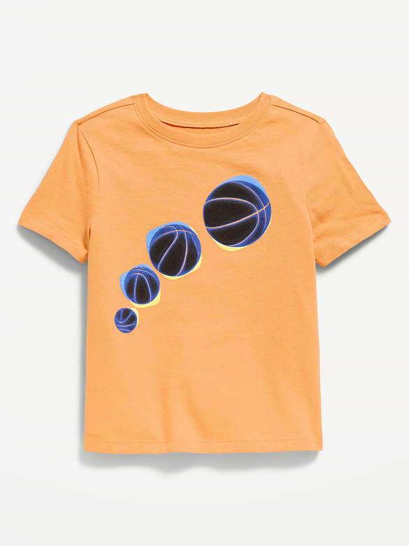 T-shirt à manches courtes à imprimé unisexe pour tout-petit