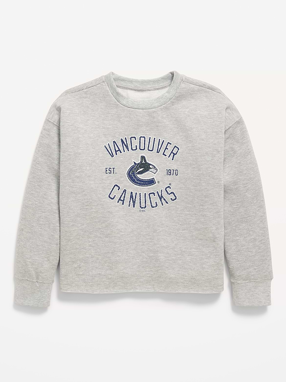 Chandail en coton ouaté à imprimé de la LNH pour fille
