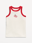 L'image numéro 1 présente Camisole ajustée côtelée à logo pour fille
