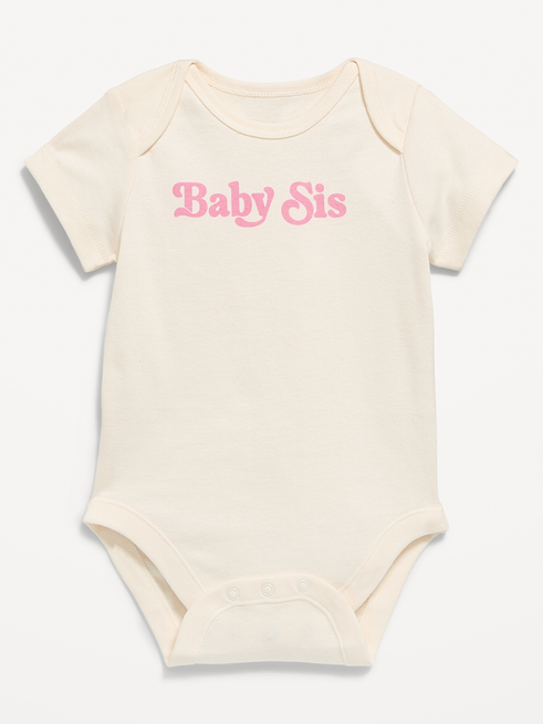 Short Short-Sleeve Graphic Bodysuit for Baby on clearance at Old Navy — 55% off