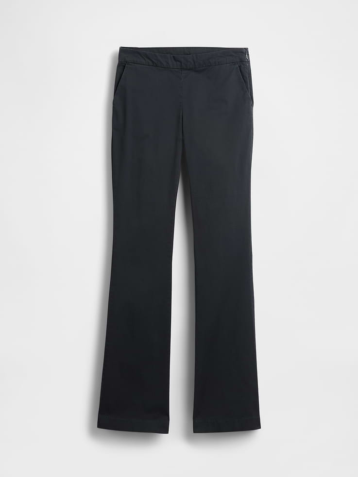 Image number 6 showing, Low Rise Fitted Flare Khakis