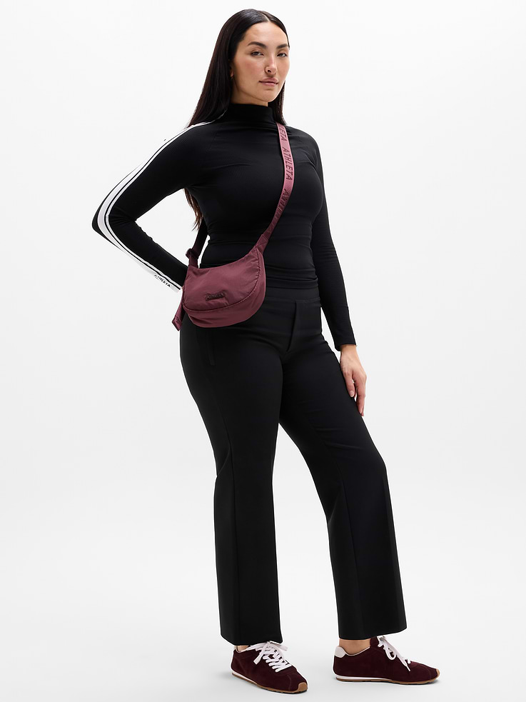 Image number 2 showing, Renew Seamless Mock Neck Stripe Logo Top