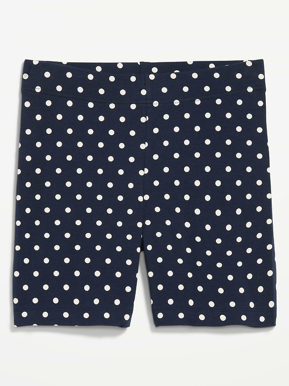 High-Waisted Jersey Biker Shorts -- 6-inch inseam