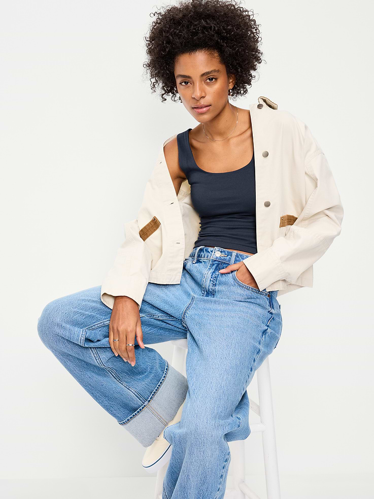 Image number 3 showing, Hug Double-Layer Scoop-Neck Tank Top