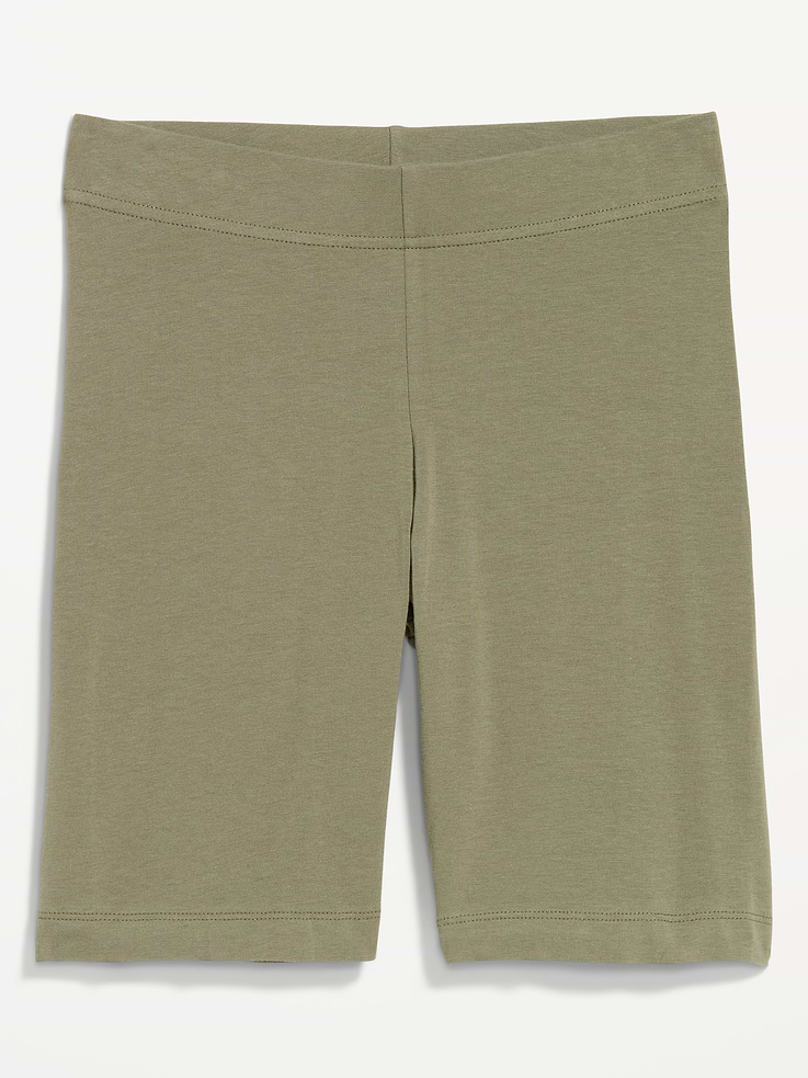 Image number 5 showing, High-Waisted Jersey Biker Shorts -- 8-inch inseam
