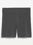 Image number 5 showing, High-Waisted Jersey Biker Shorts -- 6-inch inseam