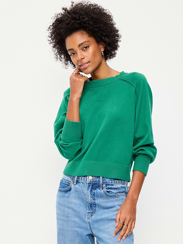 SoSoft Lite Crew-Neck Cropped Sweater