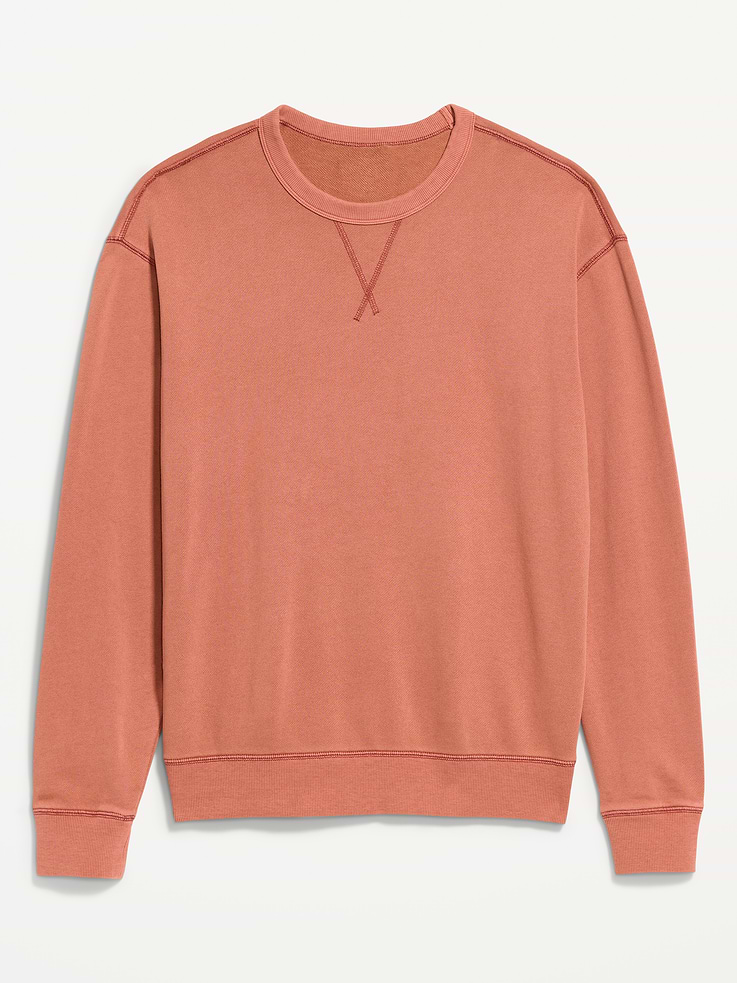 Image number 4 showing, Loose Garment-Washed Crew-Neck Sweatshirt